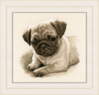 click here to view larger image of Pug (counted cross stitch kit)