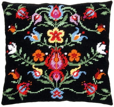 click here to view larger image of Folklore VI - Tapestry Cushion by La Maison Victor (counted cross stitch kit)