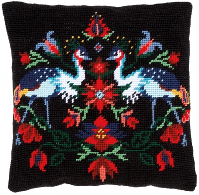 Camille, the Crane - Tapestry Cushion by La Maison Victor