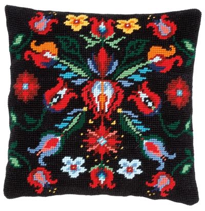 click here to view larger image of Folklore II - Tapestry Cushion by La Maison Victor (counted cross stitch kit)