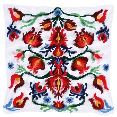 click here to view larger image of Folklore III - Tapestry Cushion by La Maison Victor (counted cross stitch kit)