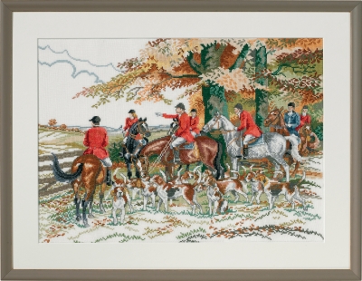 click here to view larger image of Hunt Hounds (counted cross stitch kit)
