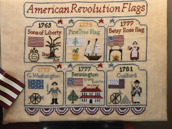 click here to view larger image of American Revolution Flags (chart)