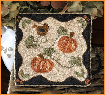 Country Pumpkins Punchneedle