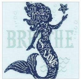 click here to view larger image of Mermaid Song (counted cross stitch kit)