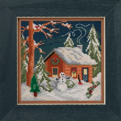 click here to view larger image of Christmas Cabin (2018) (counted cross stitch kit)
