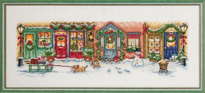 click here to view larger image of Christmas Street (counted cross stitch kit)