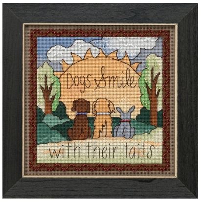 click here to view larger image of Dogs Smile (counted cross stitch kit)
