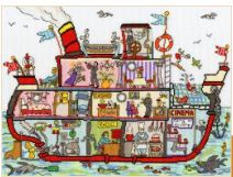 click here to view larger image of Cut Through Cruise Ship - Amanda Loverseed (counted cross stitch kit)