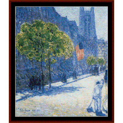 53rd St, May, New York - Childe-Hassam