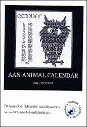 click here to view larger image of October Owl - AAN Animal Calendar (chart)