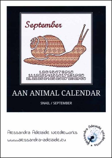 click here to view larger image of September - Snail  AAN Animal Calendar  (chart)