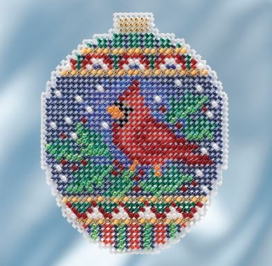 click here to view larger image of Crimson Cardinal (counted cross stitch kit)