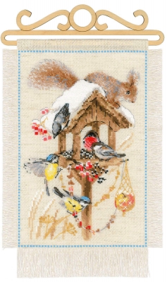 click here to view larger image of Cottage Garden - Winter (counted cross stitch kit)