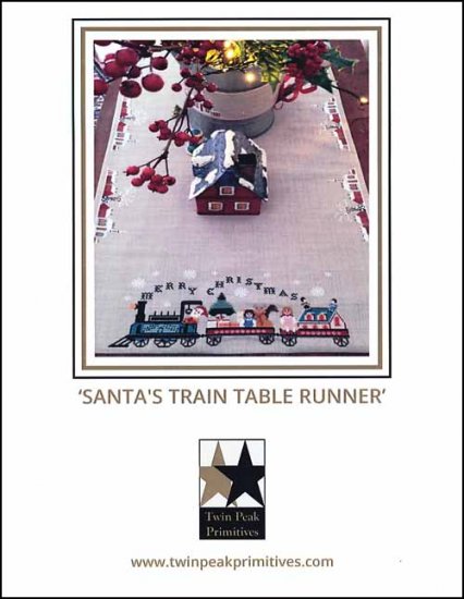 Santa's Train Table Runner