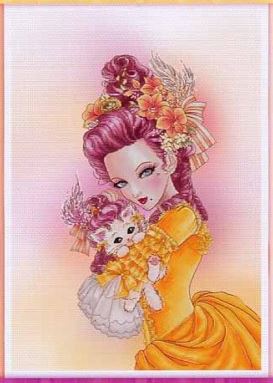 click here to view larger image of Marie Antoinette w/Kitten (chart)