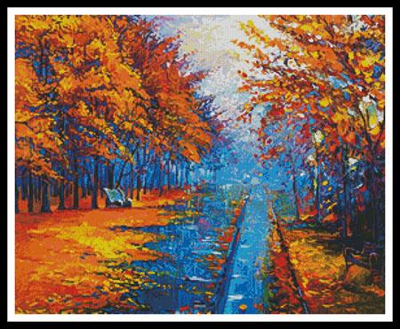 click here to view larger image of Autumn Landscape Painting (chart)