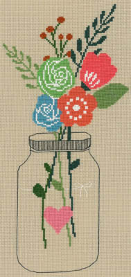 click here to view larger image of Mason Jar Flowers (chart)