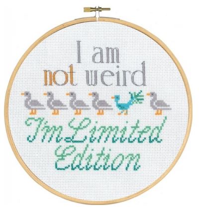 click here to view larger image of I'm Not Weird (counted cross stitch kit)