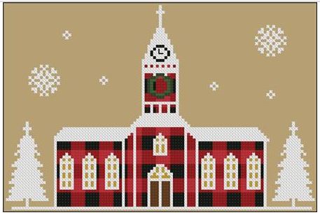 click here to view larger image of Rustic Christmas Series - Church (chart)