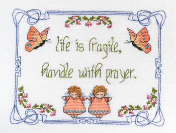 click here to view larger image of Life Is Fragile - Handle With Prayer (chart)