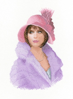 click here to view larger image of Harriet - Elegance by John Clayton (counted cross stitch kit)