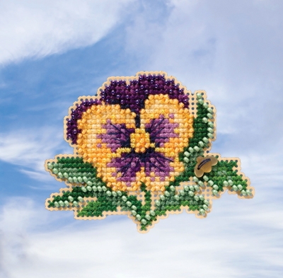 Tricolor Pansy - Spring Bouquet Seasonal Ornament