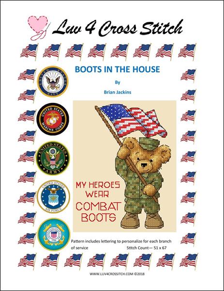click here to view larger image of Boots In The House - All Branches of Service (chart)