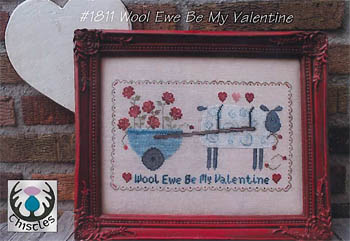 click here to view larger image of Wool Ewe Be My Valentine (chart)