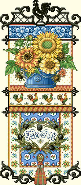click here to view larger image of Provence Sunflower Sampler (chart)