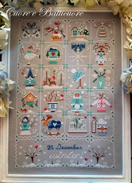 click here to view larger image of Shabby Winter Calendar (chart)