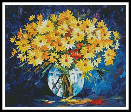 click here to view larger image of Yellow on Blue  (Leonid Afremov) (chart)