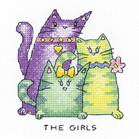 click here to view larger image of Girls, The  (counted cross stitch kit)
