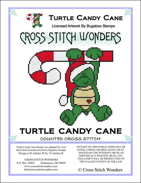 click here to view larger image of Turtle Candy Cane (chart)