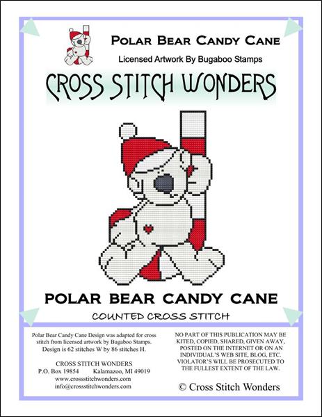 Polar Bear Candy Cane