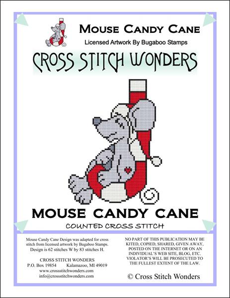 click here to view larger image of Mouse Candy Cane (chart)
