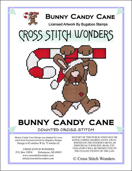 click here to view larger image of Bunny Candy Cane (chart)