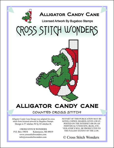 Alligator Candy Cane