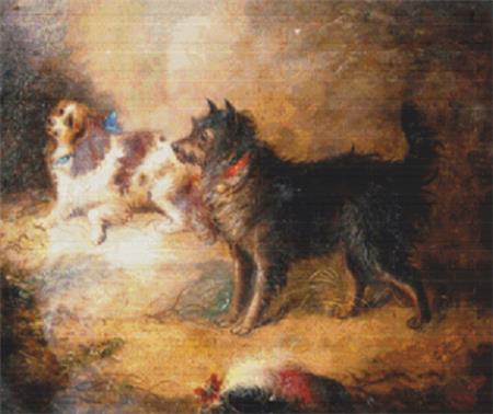 Spaniel and a Terrier, A  (George Armfield)