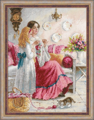 click here to view larger image of Stitching Lessons (counted cross stitch kit)