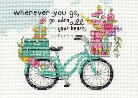 click here to view larger image of Wherever You Go (counted cross stitch kit)