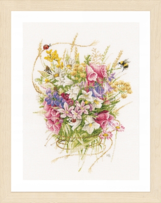 click here to view larger image of Summer Bouquet (counted cross stitch kit)