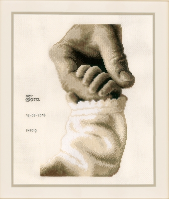 click here to view larger image of Baby Love (counted cross stitch kit)