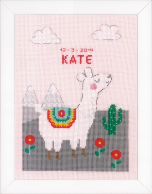 click here to view larger image of Lovely Llama (counted cross stitch kit)