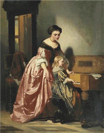 Piano Lesson, The  (Casimir van den Daele)