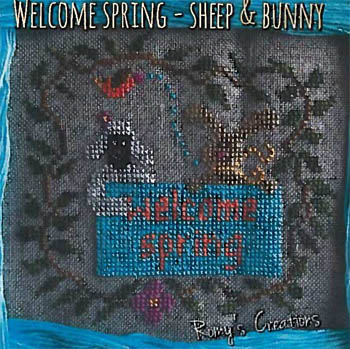Welcome Spring Sheep & Bunny