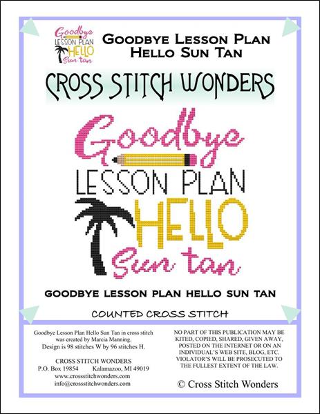 Schools Out - Goodbye Lesson Plan Hello Sun Tan