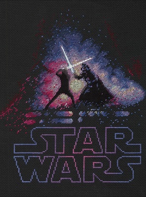 click here to view larger image of Luke & Darth Vader  (counted cross stitch kit)