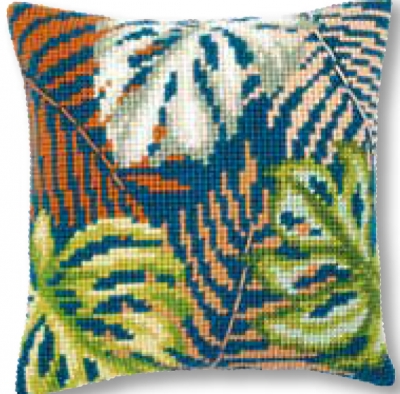 click here to view larger image of Botanical Leaves - Cushion (needlepoint)