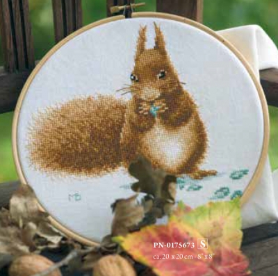 click here to view larger image of Squirrel - Marjolein Bastin (counted cross stitch kit)